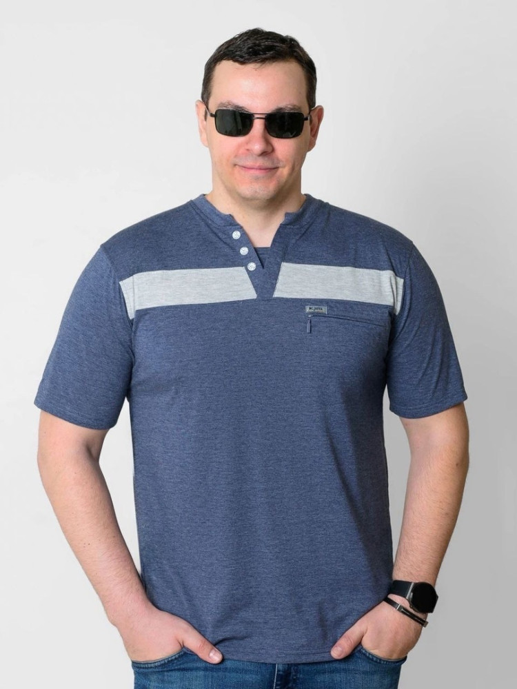 Мужская футболка синяя купить в Интернет-магазине Садовод База - цена 650 руб Садовод интернет-каталог